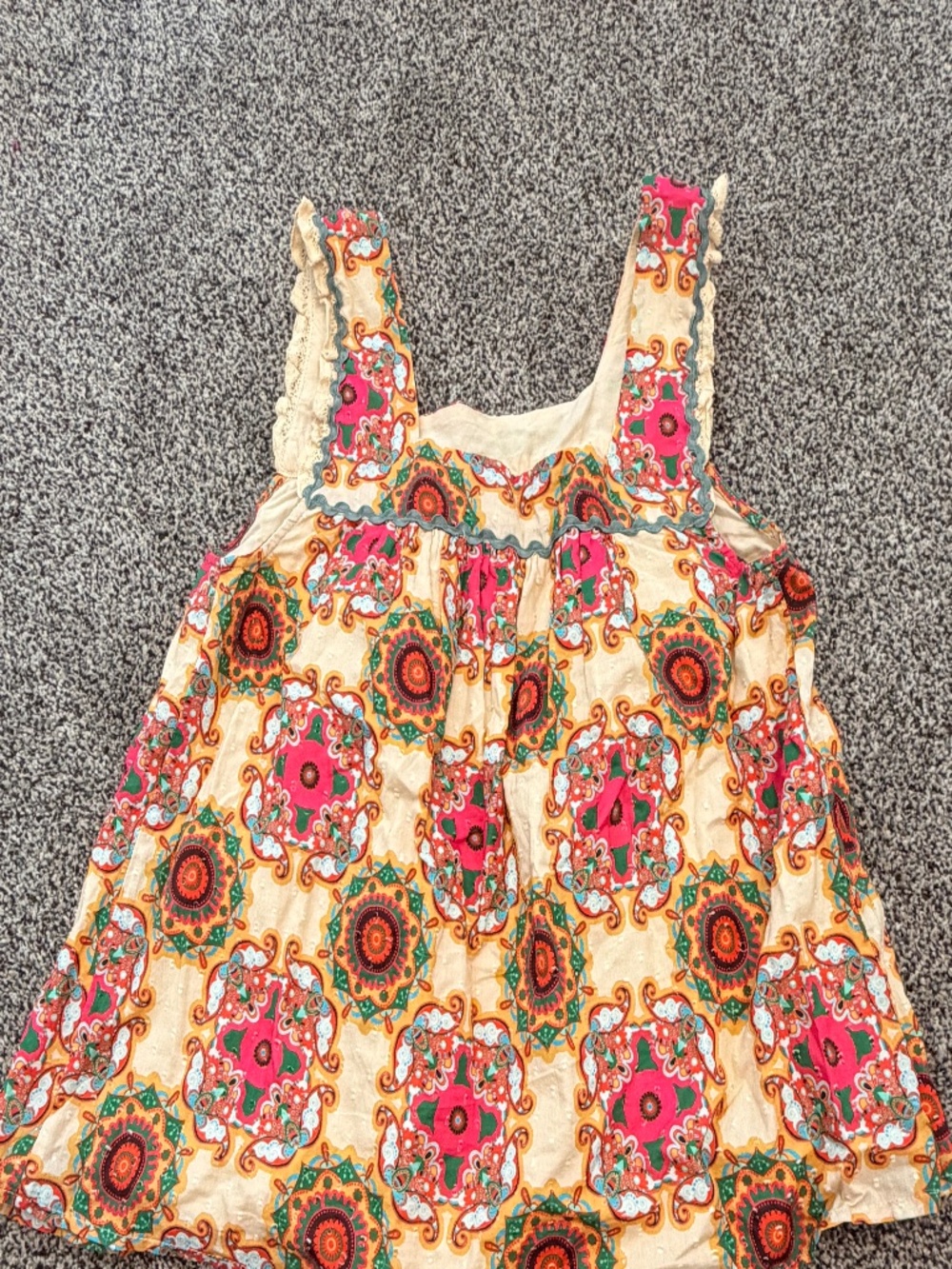 Let Me Be Floral Sleeveless Tank Blouse Shirt from Anthropologie Women's Size 6 - Picture 4 of 4